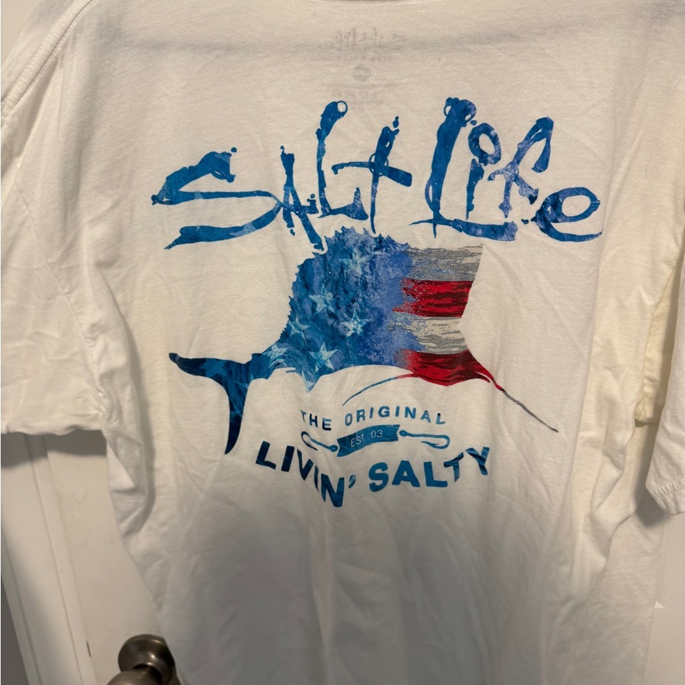 Salt life American flag marlin